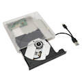 Pikkukuva 1 / 8: Ulkoinen DVD-asema Type C USB 3.0 Läpinäkyvä Plug and Play Hiljainen DVD-poltin kannettavaan tietokoneeseen