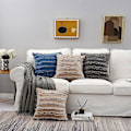 Miniatyrbilde 2 av 5: Khaki Pynteputetrekk for Sofa Seng, Bomulls Lin Dekorativ Putetrekk, 50 x 50 cm, Sett med 2