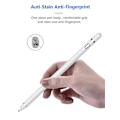 Miniatyrbillede 3 af 5: 1 hvid genopladelig universal kapacitiv stylus, stylus pen berøringsskærm høj præcision universal kapacitiv stylus, kompatibel med