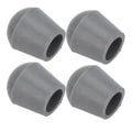 Miniatyrbillede 6 af 8: 10 stk Walking Stick Tip Skridsikker Grå Stærkt Grip Tykke Rund Walking Cane Tip til ældre 0,9 tommer