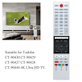 Pikkukuva 7 / 8: Toshiban CT‑90430 CT‑90429 Ultra HD Smart TV:n korvaava kaukosäädin
