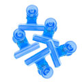 Miniatyrbillede 2 af 8: 5 stk C Curve Negle Extension Clips Multifunktionelle Plastic Nail Art Accessories Blå