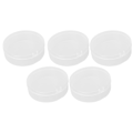 Miniatyrbillede 7 af 8: Powder Puff Opbevaringsboks Transparent Multifunktionel Bærbar Makeup Puff Case til Perler Øreringe 5 stk.