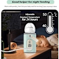 Miniatyrbild 4 av 5: USB-driven bärbar flaskvärmare väska för baby - Isolerad värmepåse för resor, bilbruk - Håller mjölken varm - Termostatkontroll
