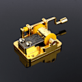 Miniatyrbillede 2 af 8: Cool 18 toner DIY Mechanical Musical Box Golden Music Movement