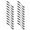 Miniatyrbillede 8 af 8: 20 stk Black Snap Electrode Wire Elektrode Bly ledninger til TENS Machine Digital Treatment Machine 2 Tommer