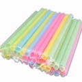 Miniatyrbild 2 av 4: Stora Färgglada Sugrör för Bubble Smoothie - Förpackning med [Quantity]