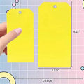 Miniatyrbilde 3 av 5: 100 stk. 15,9 cm x 7,9 cm plastfraktetiketter for utstyr og bildeler