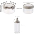 Miniatyrbillede 2 af 5: 12 stk. Mini Plastik Sauce Squeeze Flaske Dressing Beholdere Udendørs Grill Køkken Tilbehør (Transparent Farve)
