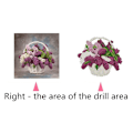 Miniatyrbild 7 av 8: Semi-diamantblommor Fe DIY Strassmålning Vardagsrumsdekoration Konst Hantverk 8530