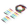 Miniatyrbillede 8 af 8: Bananstik testledningssæt Nikkelbelagte clips Tilbage sondestifter til multimeter 4 mm JT8005por