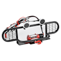 Miniatyrbilde 6 av 8: RC Front Bumper med 2 runde LED og Winch fjernkontroll for Traxxax TRX‑4 1/10 Crawler Car