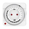 Miniatyrbillede 4 af 8: Timer-stikkontakt, mekanisk, 24 timer, 15 minutters intervaller, automatisk nedtællingsudtag, timer til elcykel, EU-stik, 230V