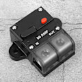 Miniatyrbillede 4 af 8: 12-42 VDC Heavy Duty Bil Auto Reset Inline Circuit Breaker Selvrecovery Sikring (50A)