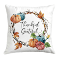 Miniatyrbilde 4 av 5: Sett med 4 høstgresskar lastebil putetrekk pynteputetrekk ferie rustikk lin putetrekk for sofa bondegård Thanksgiving høstdekorasjoner, 45x