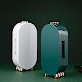 Miniatyrbillede 5 af 5: Foldbar Akryl Øreringsholder Smykkeskrin med Spejl Rejseorganizer til Halskæder og Tilbehør