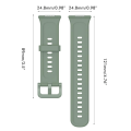 Miniatyrbilde 7 av 8: Smart Watch Replacement Band Grå Grønn Smart Watch Myk silikonrem for FIT2