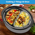 Miniatyrbillede 6 af 8: Genanvendelig silikoneindsats til slowcooker, passer til 6-8 liter, køkkenudstyr, sort