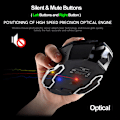 Miniatyrbillede 3 af 8: Genopladelig X8 trådløs spilmus Lydløs LED-baggrundsbelyst USB 1800DPI Optisk Ergonomisk Gaming-mus