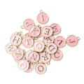 Pikkukuva 4 / 8: 26 kpl / pussi DIY englanninkielinen kirjainriipus metallipyöreä riipus korujen valmistukseen CraftPink