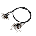Miniatyrbillede 6 af 8: Fiskewire Line Leash Anti Bite Stål Fiskewire Stål Wire Leader med Rullende Svirvelsort