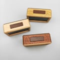 Miniatyrbild 2 av 5: Digital Väckarklocka, Träväckarklocka med Stor LCD-bakgrundsbelyst Display, Temperatur, Snooze-funktion, Ljussensor, 3 AAA Batteridriven