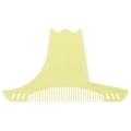 Miniatyrbild 1 av 8: Transparent skäggformningsverktyg för män Plastmustasch styling Shaper skäggmall GuideTransparent gul