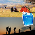 Miniatyrbild 4 av 5: 4 paket hopfällbara 10L vattenbehållare - Bärbara drickstankar för camping, vandring, picknick och grillar - BPA-fri och matsäker
