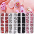Pikkukuva 2 / 5: Nail art – tekokynnet, koristeet, timantit, paljetteja, tee - se-itse-sisustus, kynsitarvikkeet naisille ja tytöille – 4 laatikkoa