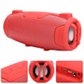 Miniatyrbild 8 av 8: Bluetooth-högtalare subwoofer stereoljud utomhushögtalare USB med mikrofonröd
