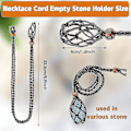Miniatyrbild 2 av 5: Kristallhalsbandssnöre Set för DIY Stenhalsband - 4 stycken