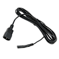 Miniatyrbillede 5 af 8: IEC320 C14 til IEC320 C7 strømledning 10A 250V 2500W IEC320 C14 han til IEC320 C7 hun strømledning kabel 100-250V 9,8 fod