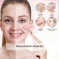 Pikkukuva 3 / 5: Ruusukvartsi Gua Sha -rulla, kaksoispäinen kasvohierontalaite ihonhoitoon, vartalo- ja kasvojen hierontatyökalu, pinkki