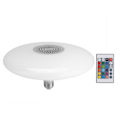 Pikkukuva 1 / 8: 30W E27 RGBW LED-lamppu, kaukosäädin, Bluetooth-kaiutin, musiikkisoitin, AC85-260V