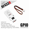Miniatyrbillede 4 af 5: 1 sæt trådløs RF-sender og -modtager, arbejdsfrekvens 433,92 MHz, hvid28