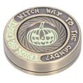 Miniatyrbillede 2 af 8: Metal Slider Sensorisk Legetøj Rund Form Glød i Mørket Lindre Stress Fingerspids Push Slider Legetøj Guld
