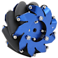Pikkukuva 6 / 8: 4 tuuman Mecanum Wheel -pyörän oikea alumiini TPU-kumiteloilla teollisuusrobotin osilla
