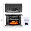 Miniatyrbillede 3 af 5: Elektrisk Bordmodel Bærbar Mini Blæser med Flammeeffekt