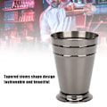 Miniatyrbilde 7 av 8: 304 rustfritt stål iset cocktailkopp drikkevin krus anti fall for bar fest bartender verktøy (svart 400ML)