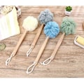 Miniatyrbillede 3 af 5: Grå Loofah Rygskrubber til Bad, Badesvamp med Håndtag, PE Bløde Mesh Luffaer, Eksfolierende Luffa til Mænd og Kvinder