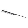 Miniatyrbillede 5 af 8: Professionel rottehale hårkam salon frisør styling kam barber aluminium metal kam sort