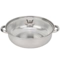 Miniatyrbillede 4 af 8: Køkkengrej i rustfrit stål 27 cm/11 tommer 2-lags dampkoger grydekoger Dobbelt kedel suppe dampende gryde