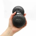 Miniatyrbillede 4 af 5: Skum Selvmassagebold/Twin-Ball I Sort - Selvmassagerulle/Duo Bold/Fascia Træner/Fascia Bold