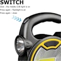 Miniatyrbillede 2 af 5: Kraftig 100 Lumen Campinglampe (gul), Batteridrevet COB Arbejdslampe, Bærbar LED Lommelygte, 2 Mod June Campinglampe