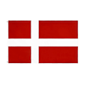 Miniatyrbillede 4 af 5: Dansk Flag Dannebrog Nationalflag - 90 x 150cm - Polyester Udendørs Dekoration