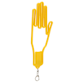 Miniatyrbillede 3 af 8: 2 STK ABS Gule Golfhandsker Holder Holder Rack Beskyttelse Båre Shaper Støtteramme Bracket Værktøj Gul