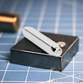 Miniatyrbillede 8 af 8: 6mm 1/4\" Metal håndstempel design punch værktøj til DIY smykker udskæring fremstilling af håndværkLeaf
