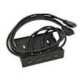 Miniatyrbilde 8 av 8: USB frontpanel 4 porter USB 3.0 dobbel 19 pins stabil overføringsstøtte Hot Plug 3,5 tommers frontpanel for datamaskindeksel