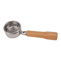 Pikkukuva 3 / 8: 58mm Pohjaton Portafilter kahdelle korvalle, massiivinen puukahva, kahviportafilteri GAGGIA:lle, BABY:lle, CLASSIC C1:lle, pähkinänruskea