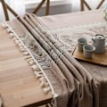 Miniatyrbilde 2 av 3: Rektangulær duk for spisestue kjøkken dekor, 140 x 260 cm, elegant vakker duk for kjøkkenbord dekorasjon